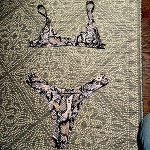 (3 for $15) zaful snakeskin bikini